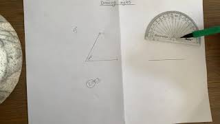Drawing angles with a protractor