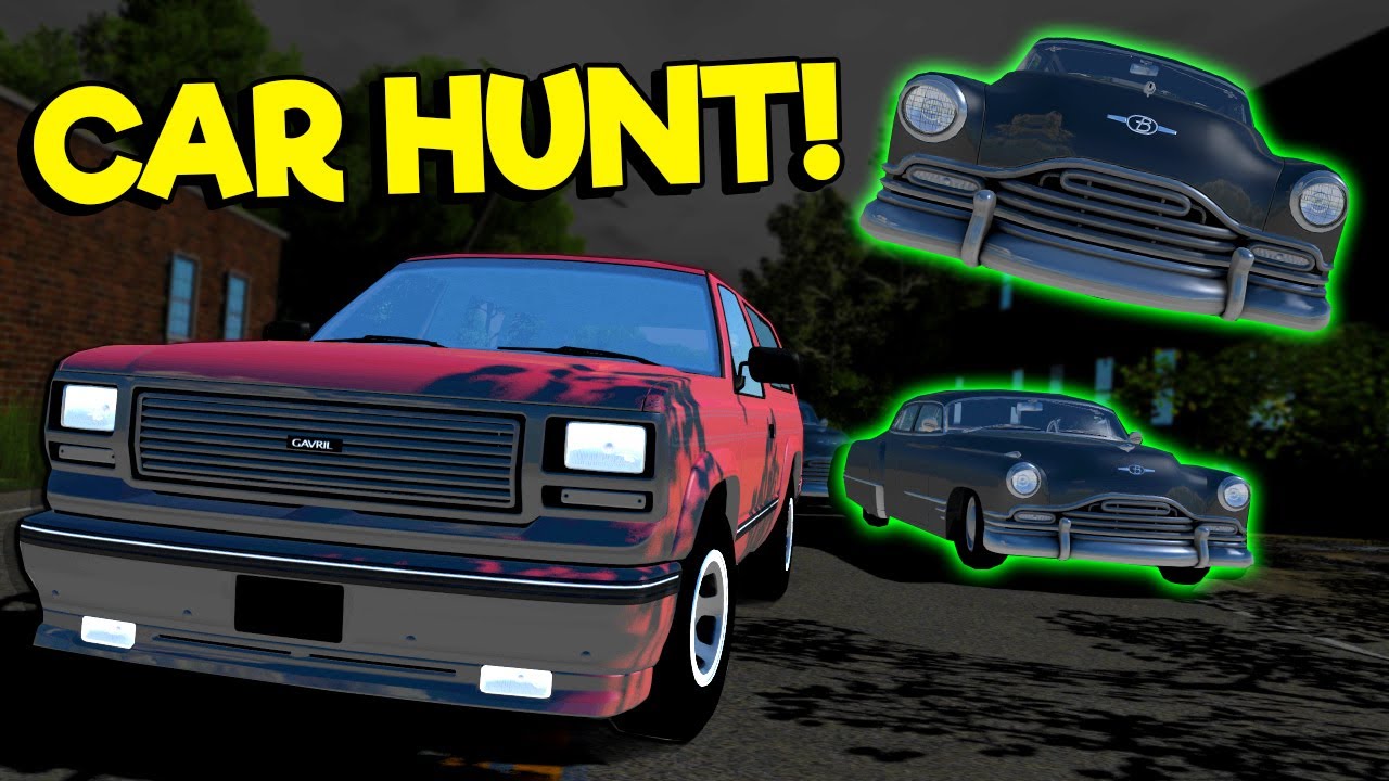 Car Hunt with Ghost Cars on a Haunted Map?! (BeamNG Multiplayer