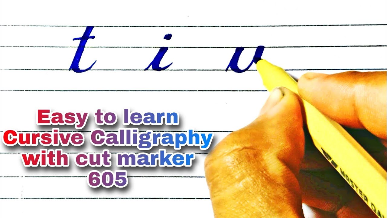Index In Cursive How to write in cursive | Easy to learn English Calligraphy with 605 ...