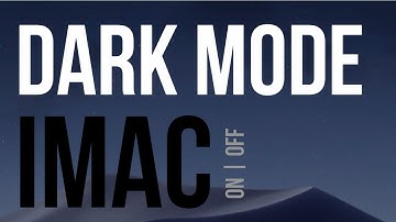 How to Enable/Disable Dark Mode in iMac | Turn Dark theme On/Off | iMac Pro 🖥
