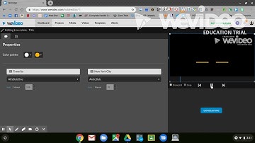 Adding an opening and music to WeVideo