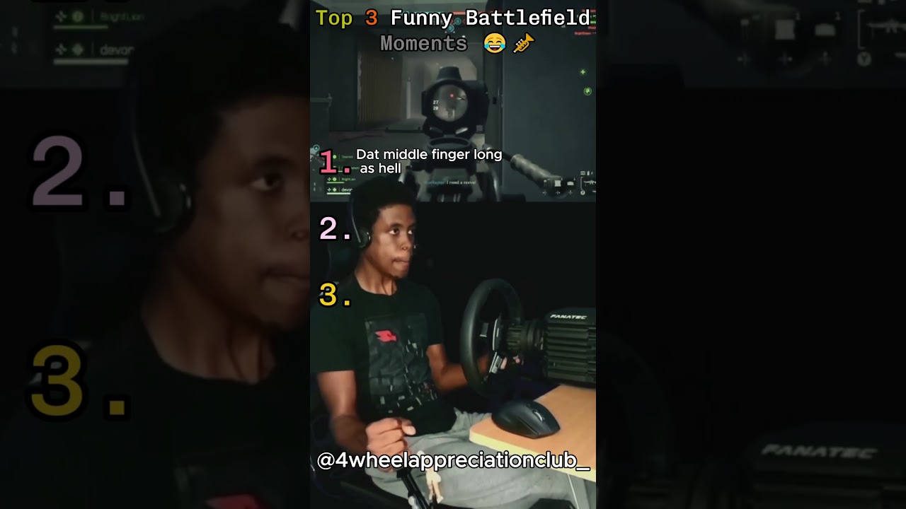 Top 3 Funny Battlefield Moments (The guy just “shhhh I’m doing sneaky operation”😂)