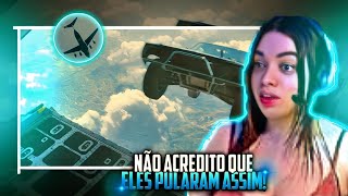 DOM E EQUIPE SALTANDO DE CARRO DO AVIÃO KKKK  Velozes e Furiosos 7 [CORTE DA LIVE]