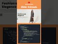 Slider Animado con Html Css y JavaScript #short #code #MinimalWeb