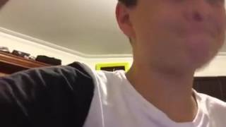 Weird kid having a spaz