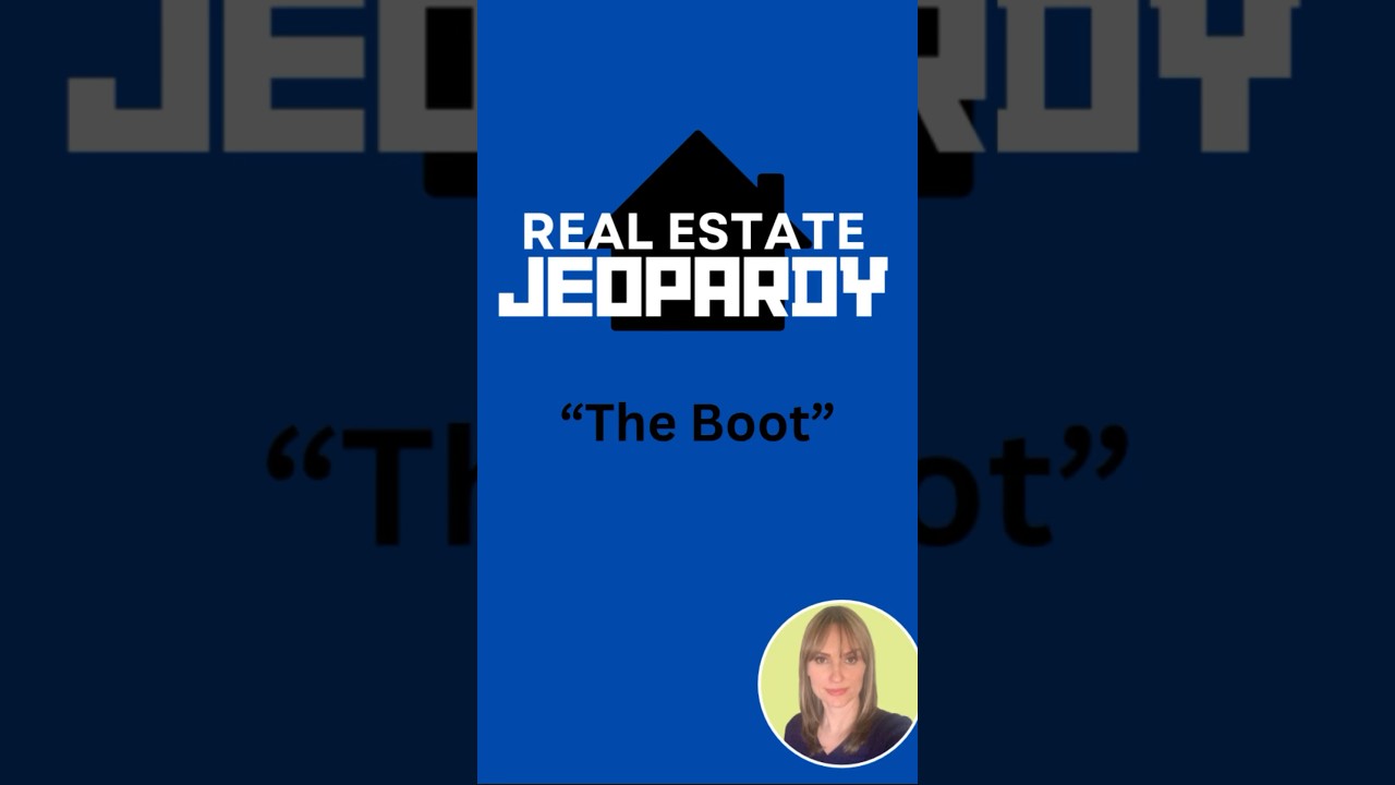 Real Estate Jeopardy “The Boot” realestate realtorlifestyle realtor