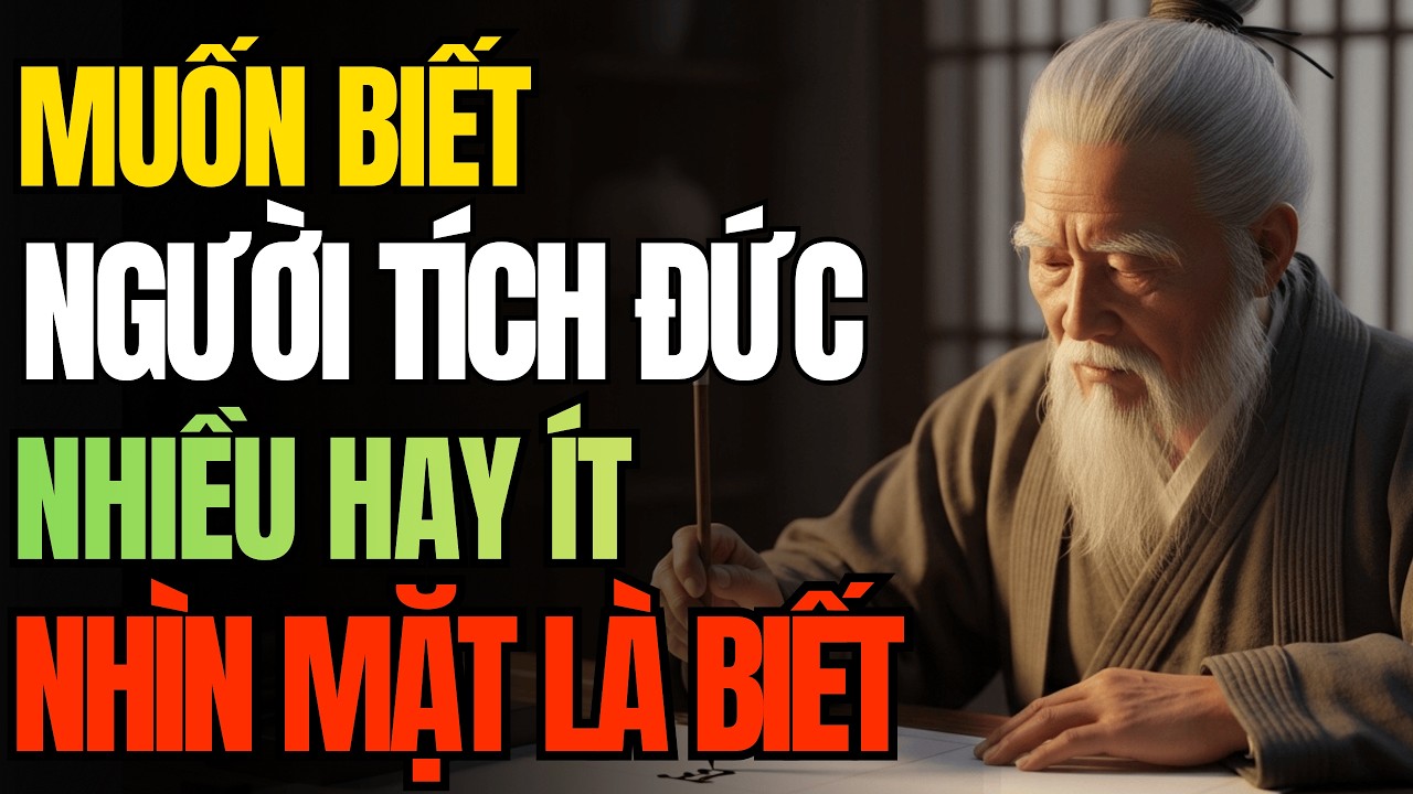 Cổ Nhân Dạy: Người Tích Đức Nhiều Hay Ít Nhìn Mặt Là Biết | Triết Lý Cuộc Sống