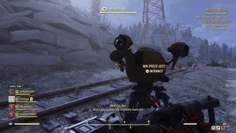 Fallout 76 - Mr prize bot jumpscare