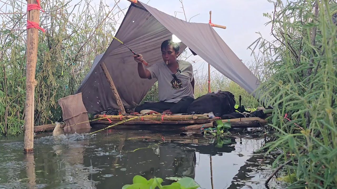 CAMP FISHING Ep.437 Masih Bertahan di Hari ke 2 Spot gut get Air Nya Tambah Meluap