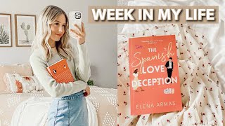 week in my life: reading routine + cute bookstore outfit ideas 🌷