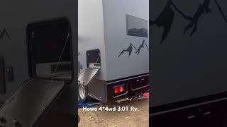 Howo diesel RV 3.0T 4*4wd 400l water tank 33 degree battery, with an air lift at the rear