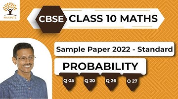 Probability Multiple Choice Questions (MCQ) | CBSE Class 10 Sample Paper Standard