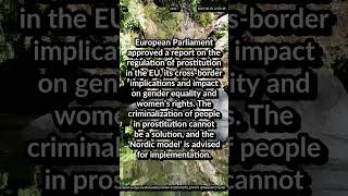 European Parliament approved a report on the regulation of prostitution, the 'Nordic model' advised
