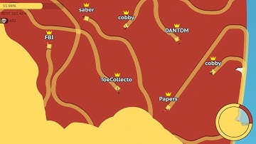 Paper.io 2 [Teams] Map Control: 100.00% EPIC