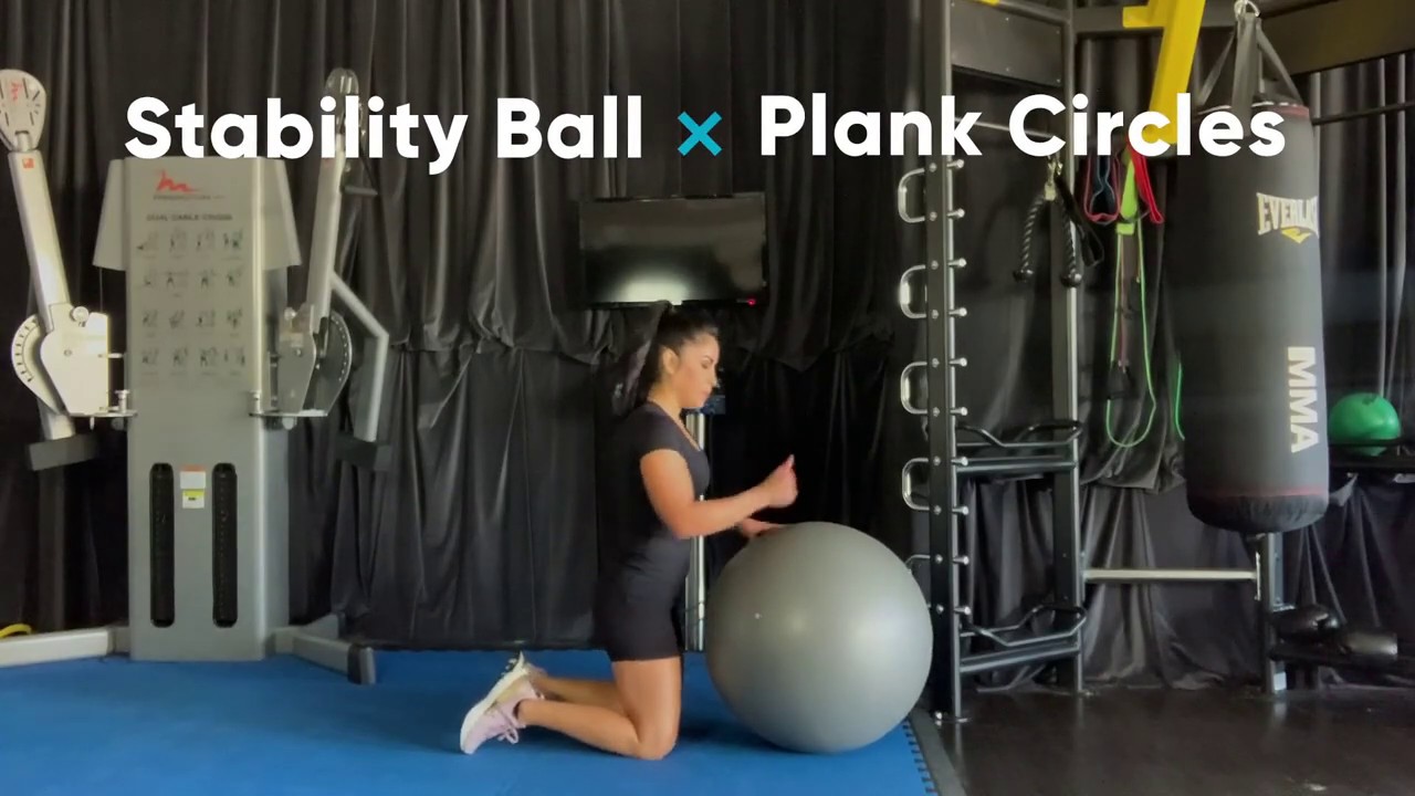 Stability Ball Plank Circles I Dollar Train Club - YouTube