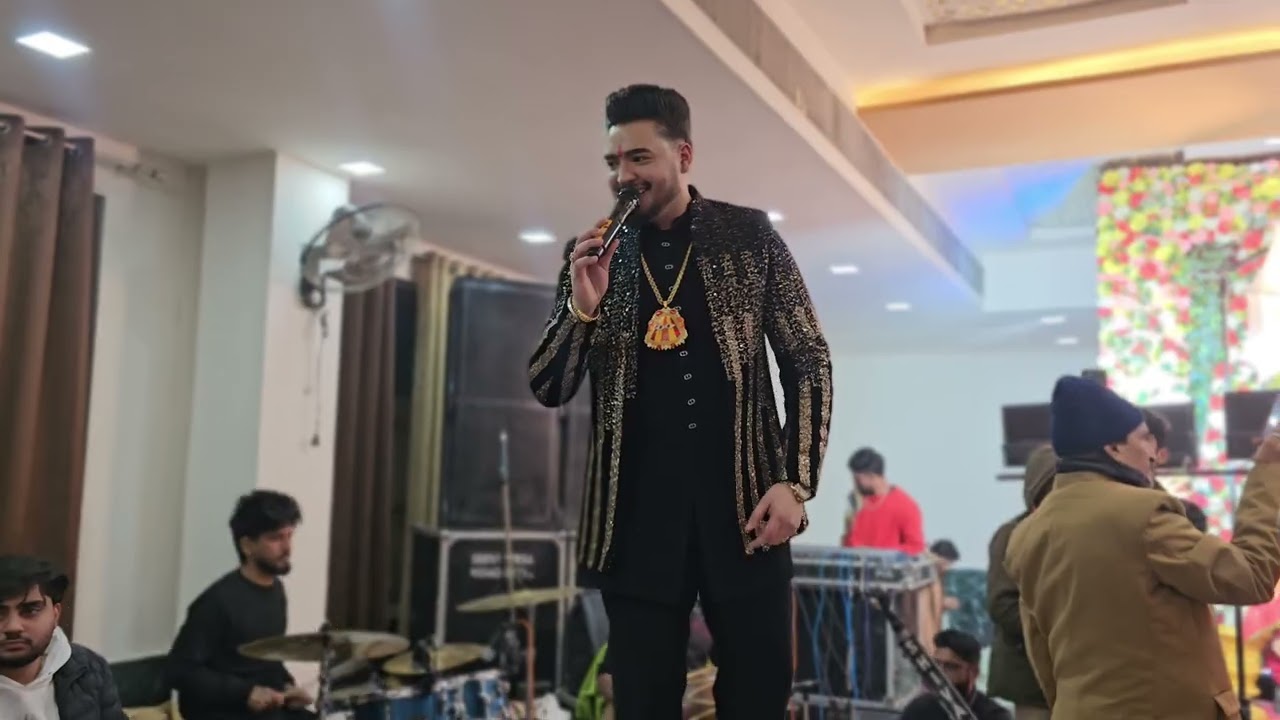 Maiya naal Galla ketiya | Singing By Tanshul Makkar | live stage Jagran Sirsa 