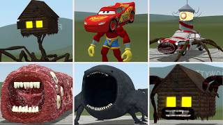 OLD AND NEW UPDATE: NEW CAR EATER, BLOOP,HOUSEHEAD BUS EATER, VS ALL TREVOR HENDERSON BATTLE In GMOD