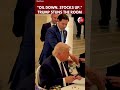 Trump's "Oil Down, Stocks Up" Remark Steals the Show After MOU Signing