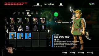 Zelda: Breath of the Wild: Tunic Set Bonus Master Sword Upgrade Beam Up