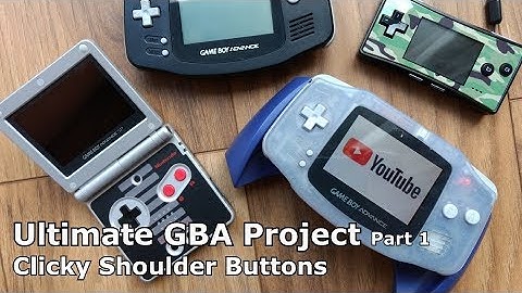 Ultimate GBA Project - Clicky Shoulder Buttons - Part 1