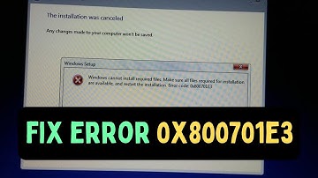 How to Fix Error 0x800701e3 on Windows 11