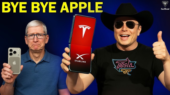 Tesla Pi Phone $789 FINALLY Reveals Folding Design, 100% Free STARLINK | End Of Iphone 17 Apple! - YouTube