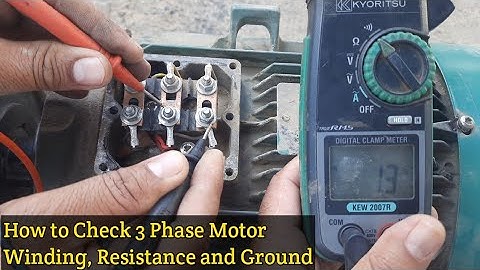 How to check 3 phase motor with multimeter | How to Check winding of motor | how check 3 phase motor