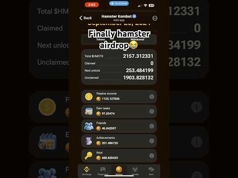 Hamster kombat airdrop|