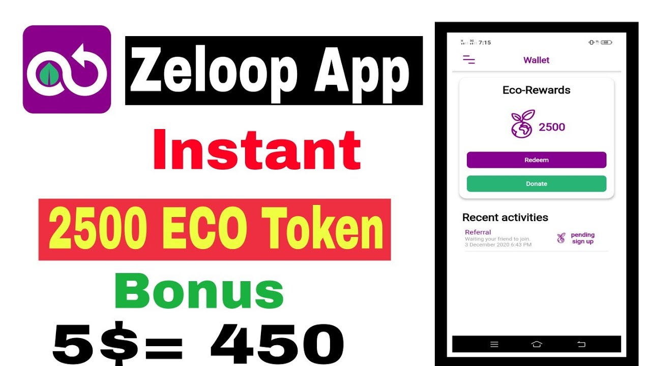 instant 🤑2500 ECO Token Bonus || Zeloop Wallet Airdrop || Don’t miss ...