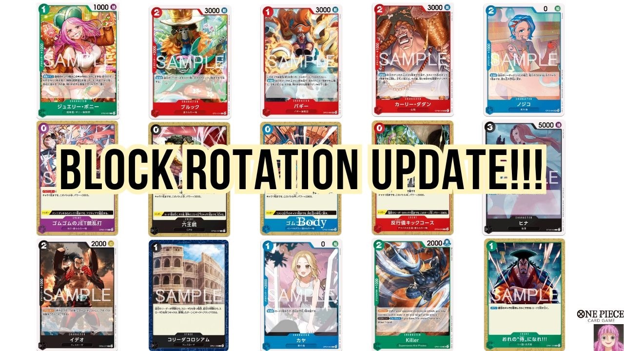 Updated Block Numbers on some Old Staples in OPTCG!!! - YouTube