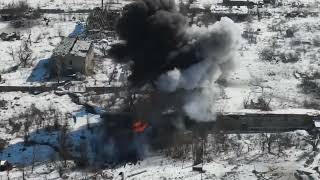 Russian tank killed by Javelin near Kiev, Ukraine