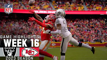 Las Vegas Raiders vs. Kansas City Chiefs Game Highlights | NFL 2023 Week 16