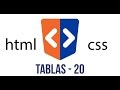 20 - Curso de HTML y CSS - Tablas