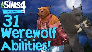 The Sims 4: ALL ABOUT WEREWOLVES! (Unlockable Abilities)
