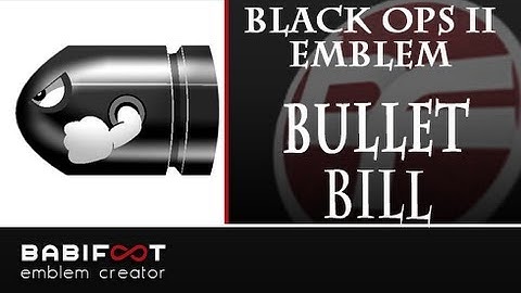 COD Black Ops 2 Emblem Tutorial  - Bullet Bill Super mario Bros
