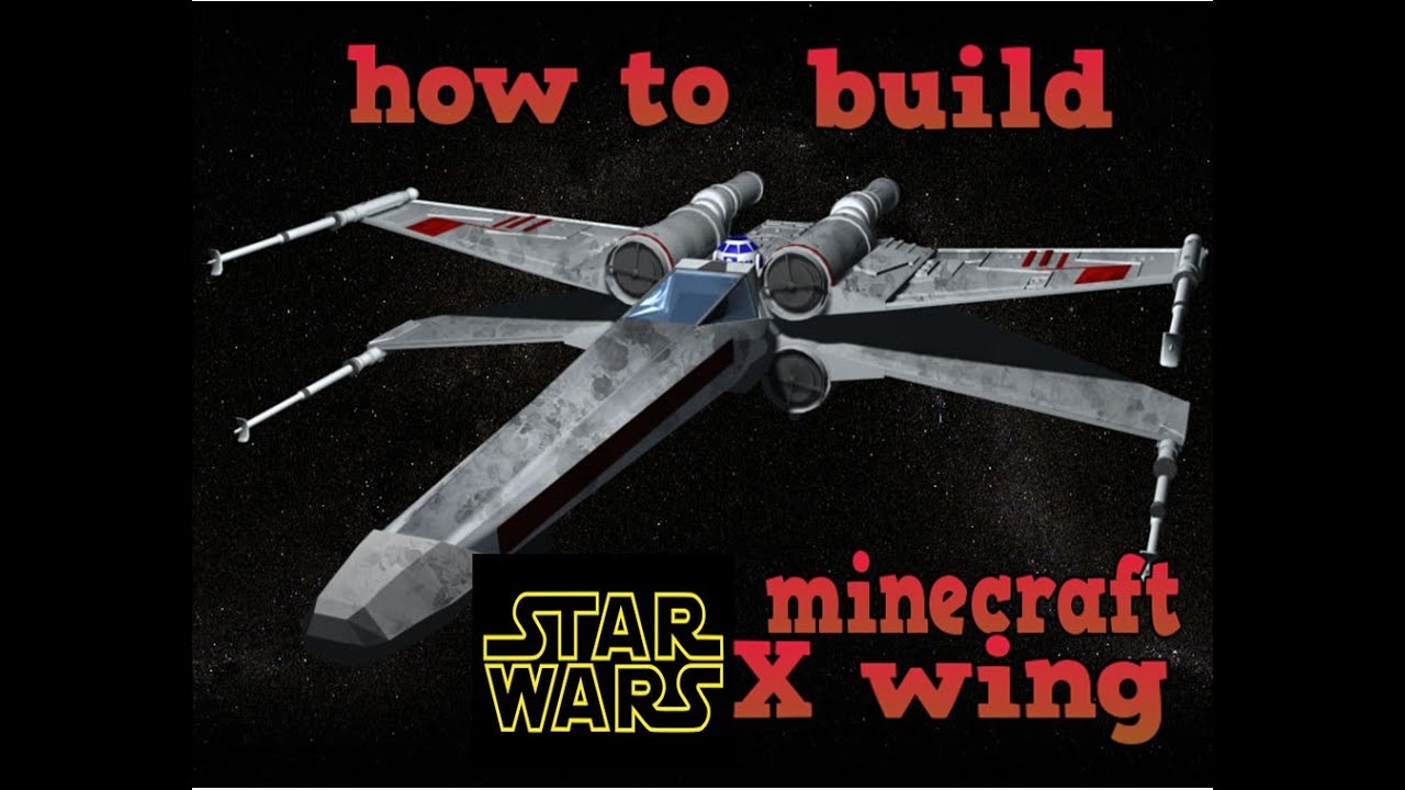 Minecraft: how to build a x wing,,EPICK - YouTube