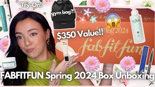 🌸FABFITFUN Spring 2024 Box!!🌸$350 Value!?!😱 Unboxing/ Try-On/ Review! 🌸