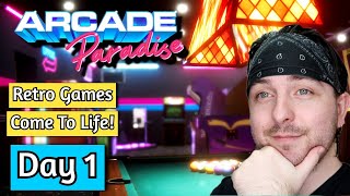 Building a Arcade From Nothing! - Day 1 - Arcade Paradise