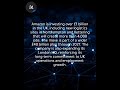 Amazon to invest £1bn in UK, creating 4,000 jobs and fulfilment centre to speed delivery