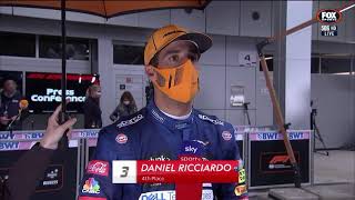 Full Daniel Ricciardo Post Race Interview Russian GP 2021 News