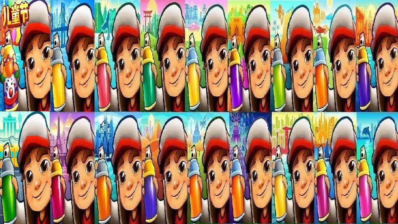 Subway Surfers Berlin VS Chinese Version NEW YORK  VS Havana Venice Beach Buenos AiresTokyo Paris