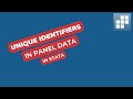 Unique identifier in panel data  stata tutorial