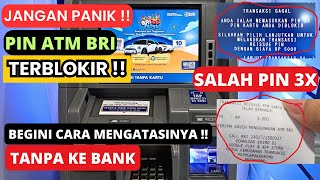 Cara Buka Blokir ATM BRI Terblokir Tanpa Ke Bank