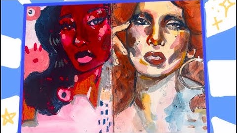 ASMR sketchbook tour! no talking + scratchy tapping ✨