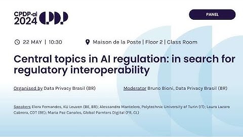 CPDP.ai 2024 - Central Topics in AI Regulation In Search for Regulatory Interoperability