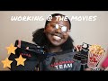 My experience working  the movies