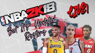 NBA 2K18 XBOX 360 BUT ITS UPDATED ROSTERS TUNE IN!