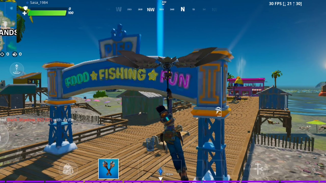 Fortnite Season 3 - Fish at fishing holes one of Quick Challenges