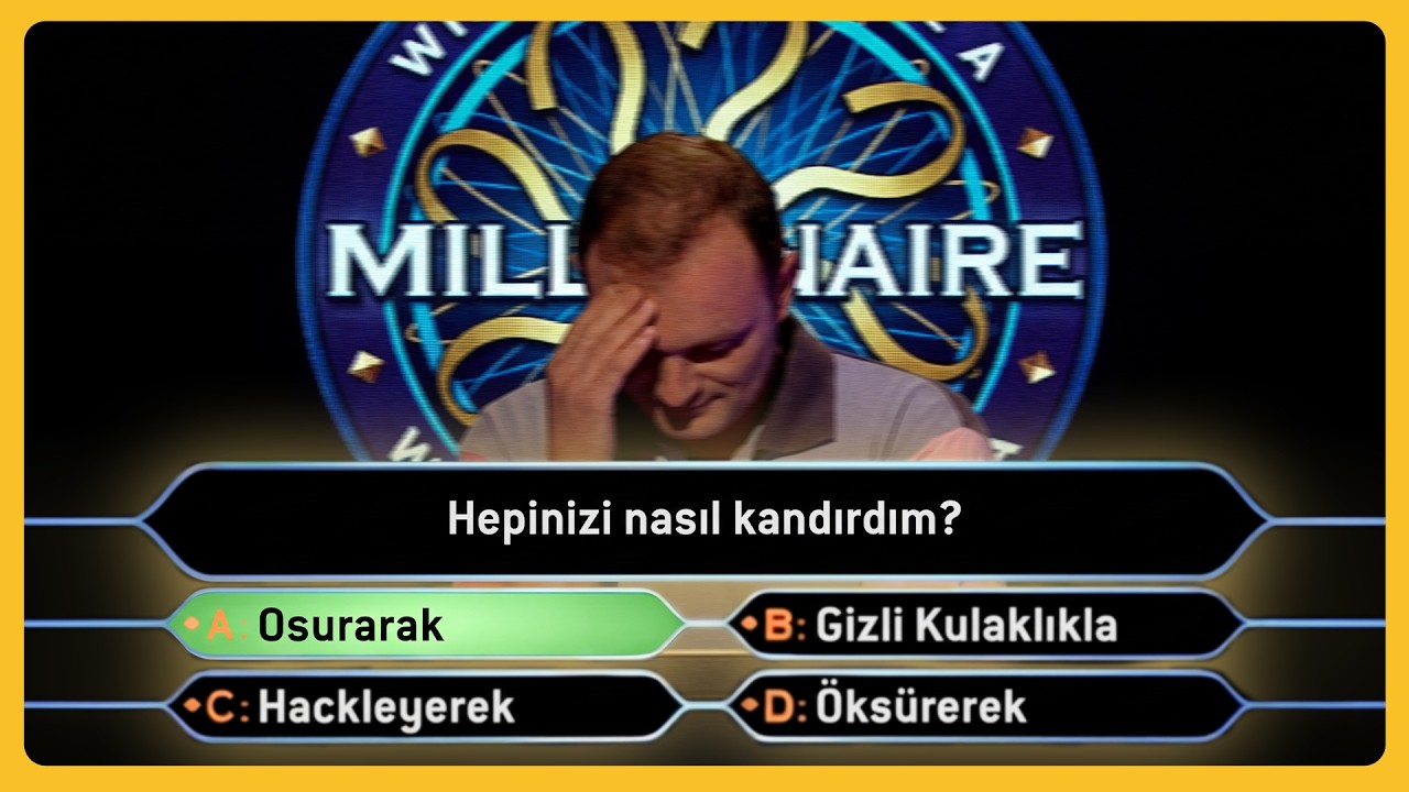 MİLYONER YARIŞMASINI DOLANDIRAN ADAM