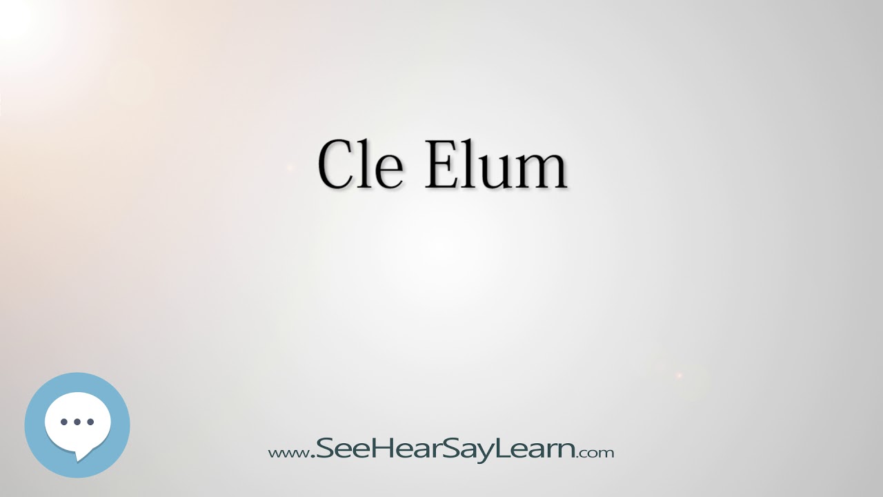 Cle Elum (How to Pronounce Cities of the World)💬⭐🌍 YouTube